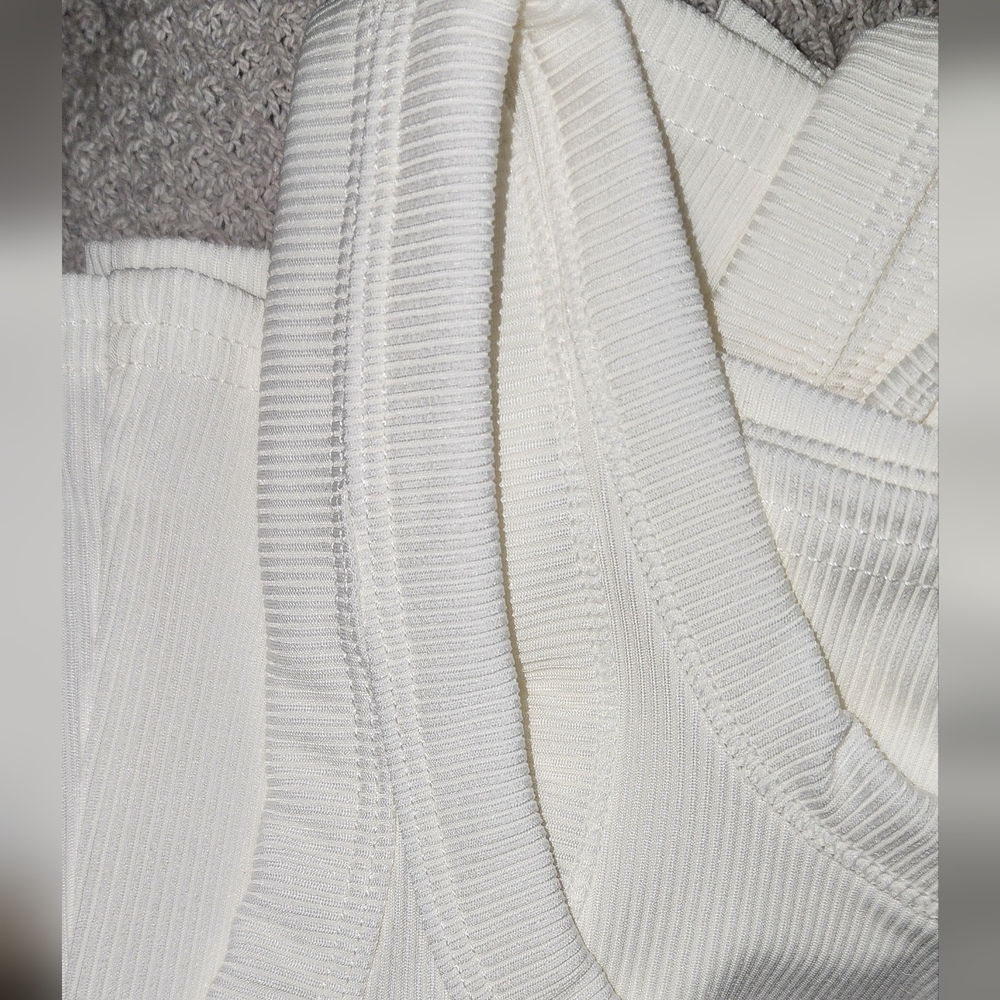 White Ribbed Tank Tops - Picture 10 of 10